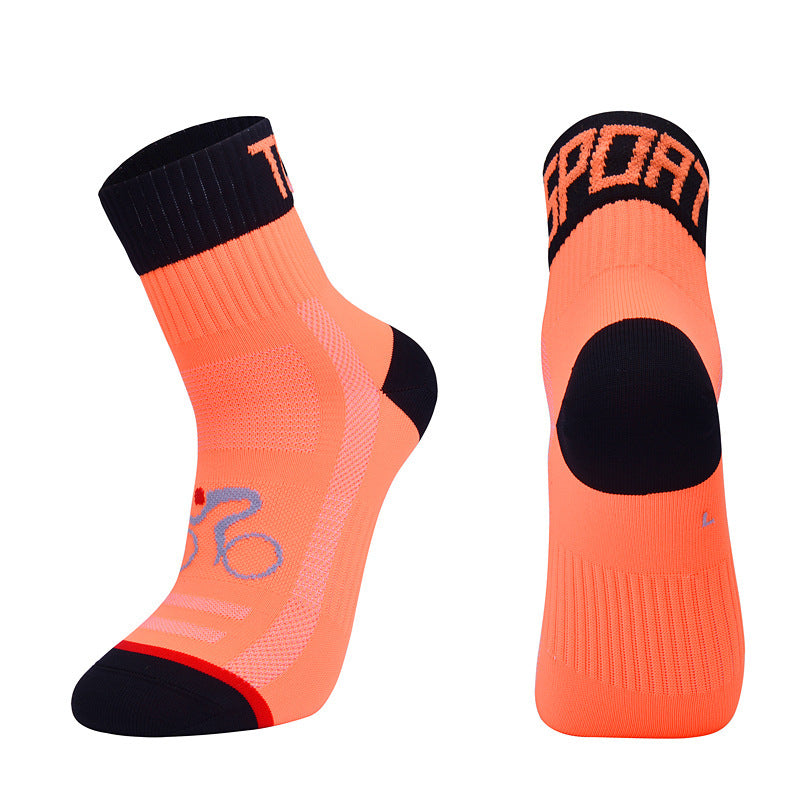 Sportliche Outdoor-Rad- und Laufsocken