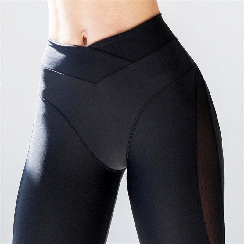 Elastische Yoga-Leggings mit hoher Taille für Damen