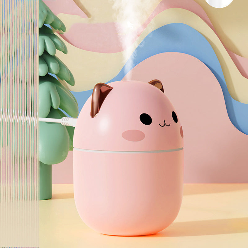 Cute Cat USB Air Humidifier with LED Mist
