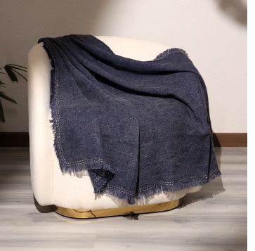 Stonewashed Linen Throw Blanket 52x68