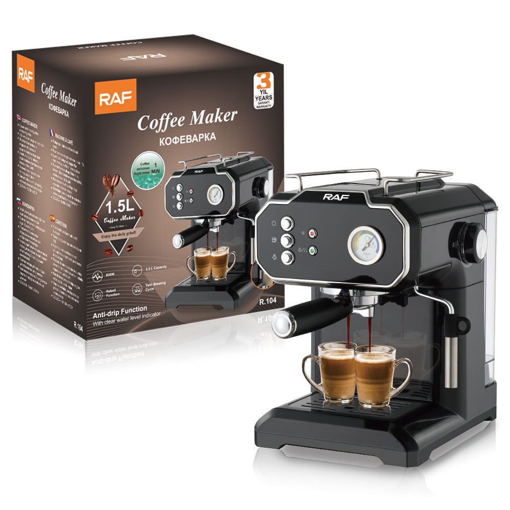 Compact Semi-Auto Steam Coffee Machine
