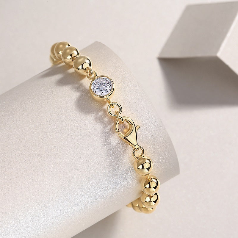 Mossan Diamond S925 Silver Bracelet