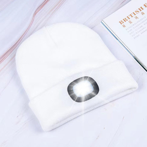 LED Light-Up Knit Beanie Hat