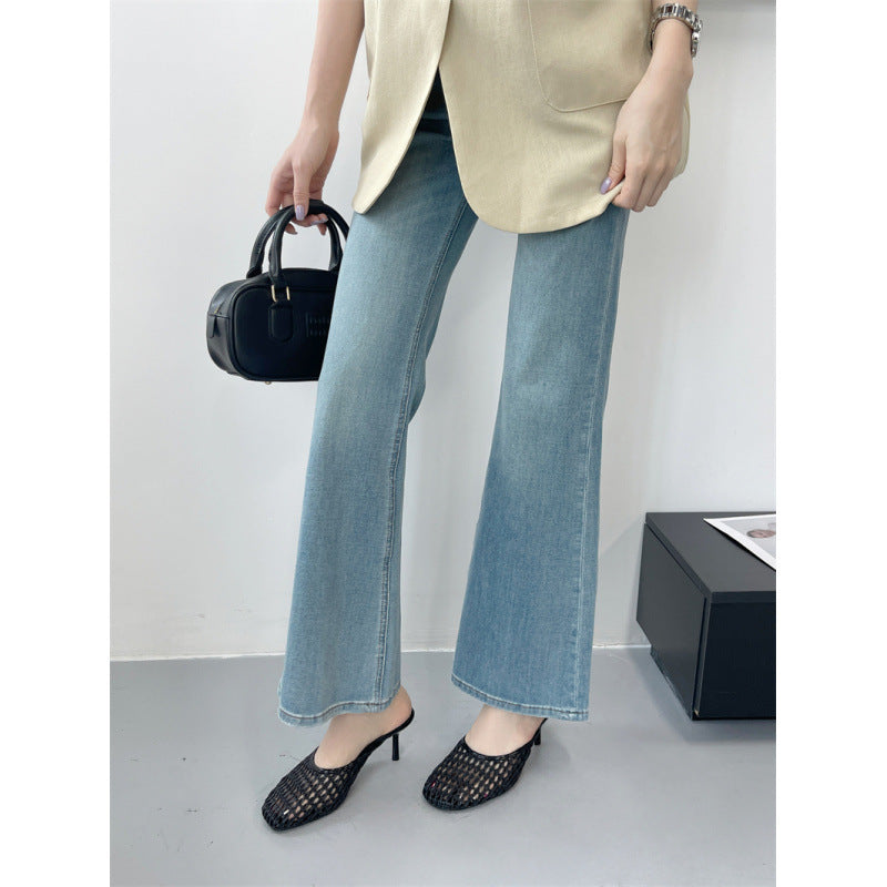 Geschlossene Zehensandalen mit gewebten Hohlsandalen für Damen