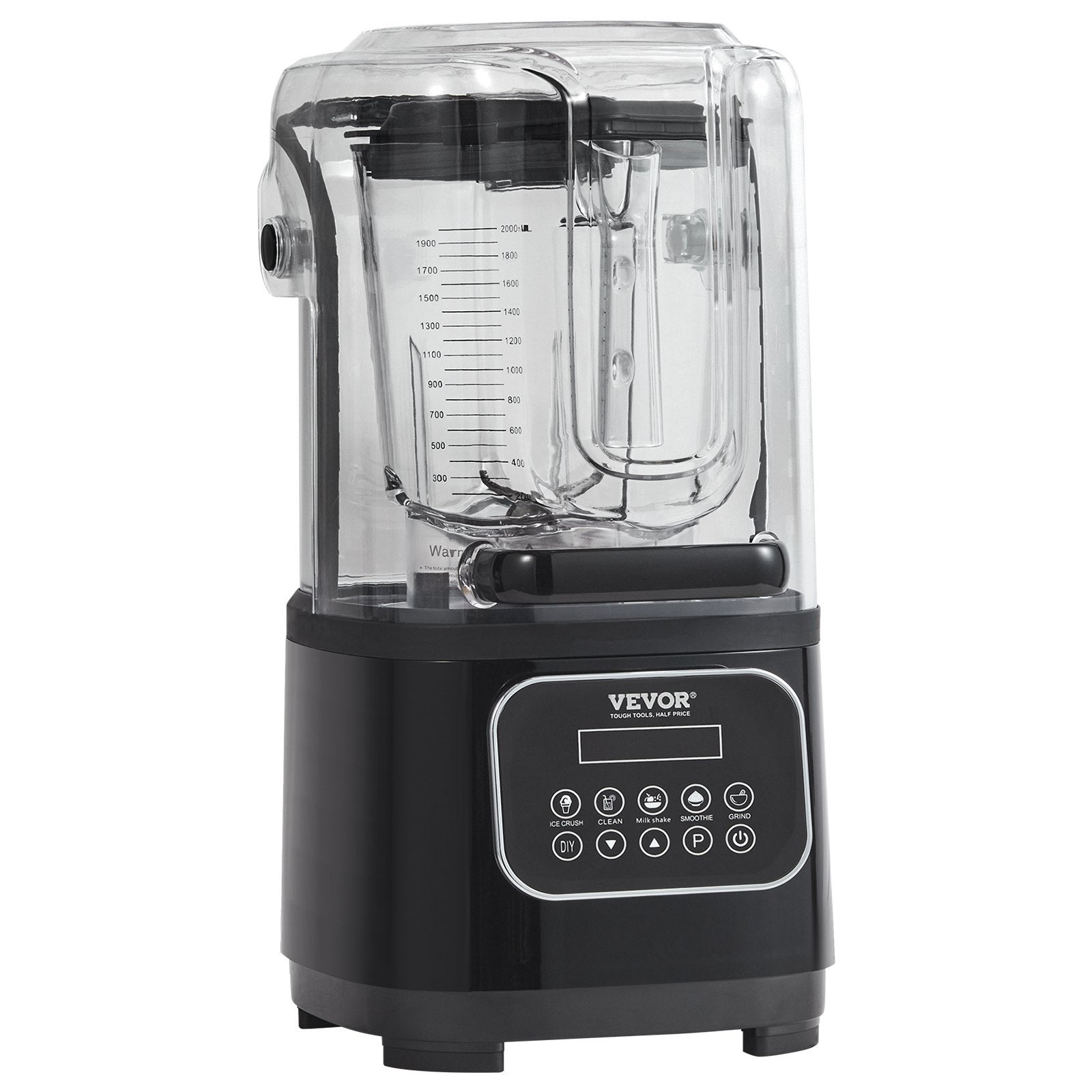 VEVOR Professioneller Mixer 68oz – Schwarz