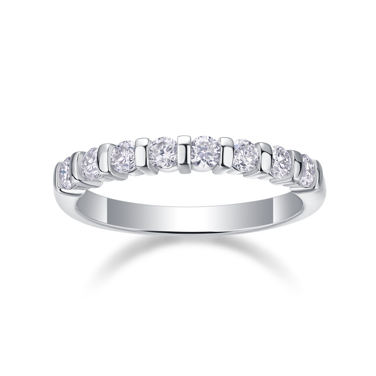 Luxury Moissanite Silver Diamond Ring