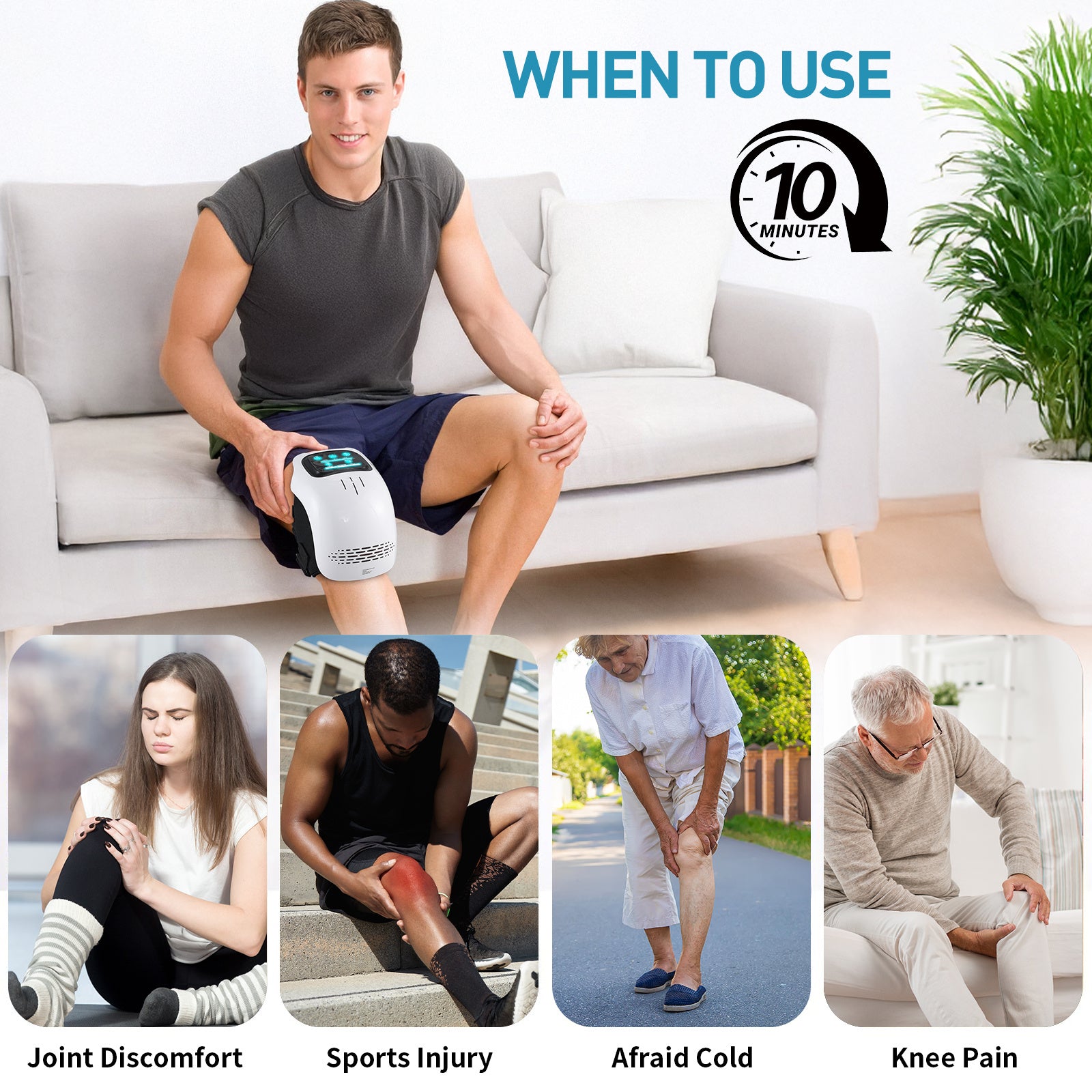 Knee Massager for Pain Relief & Recovery