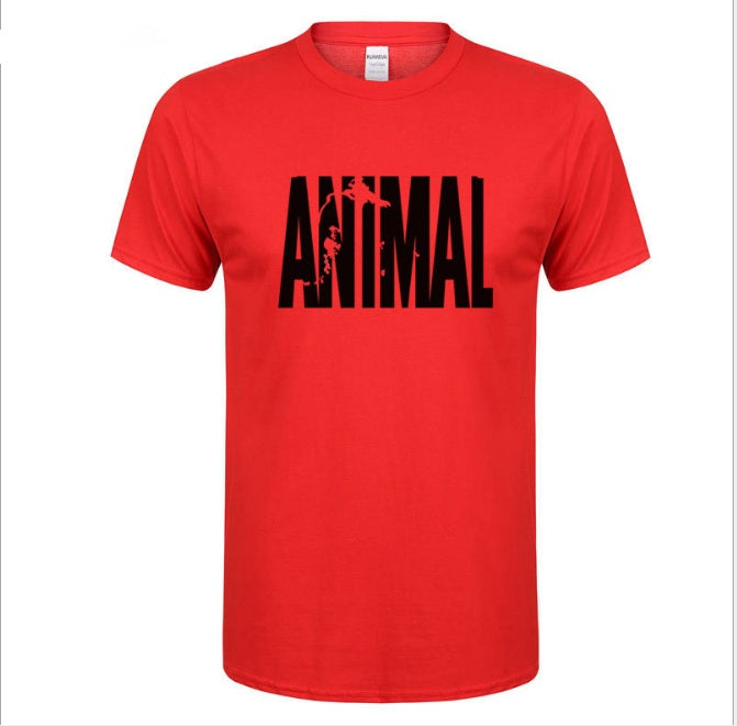 Men’s Summer Fitness Cotton Print Tee