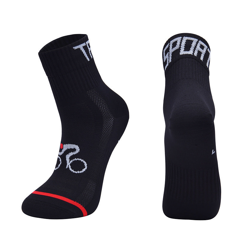 Sportliche Outdoor-Rad- und Laufsocken