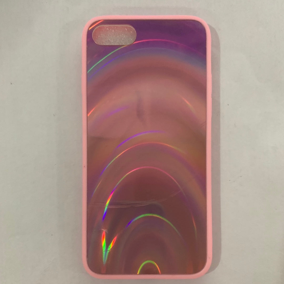 Coque de téléphone miroir arc-en-ciel
