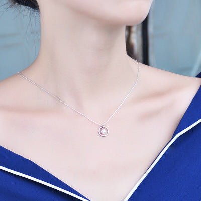 S925 Silver Pearl Clavicle Necklace