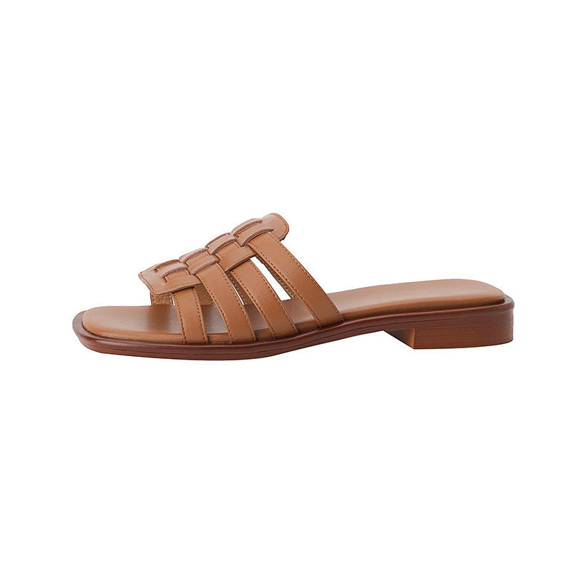 Retro-Chic-französische Sandalen für Damen