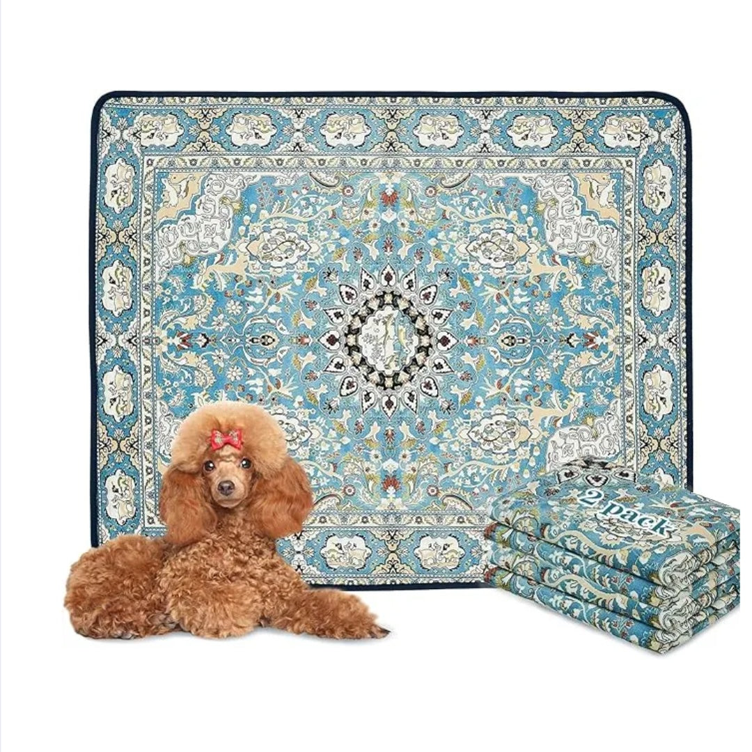 Qeils waschbare 36x41 Hunde-Pipi-Pads (2er-Pack)