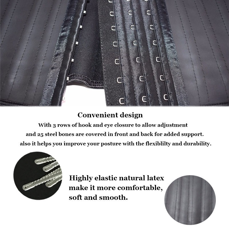 SlimShape Latex Waist Trainer Corset