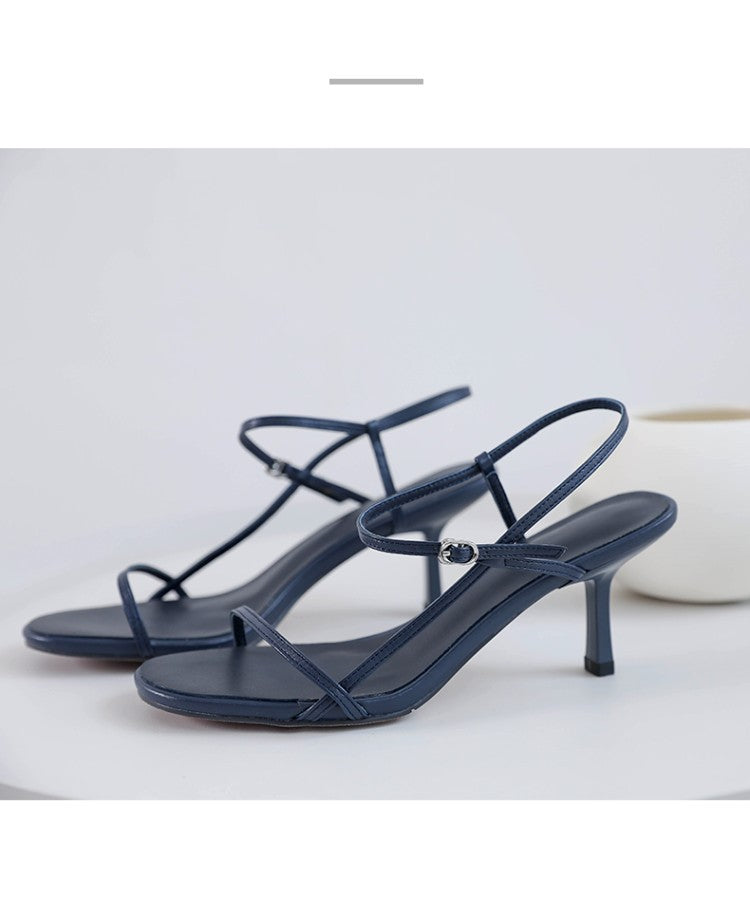 Neue runde Peep-Toe-Sandalen für Damen