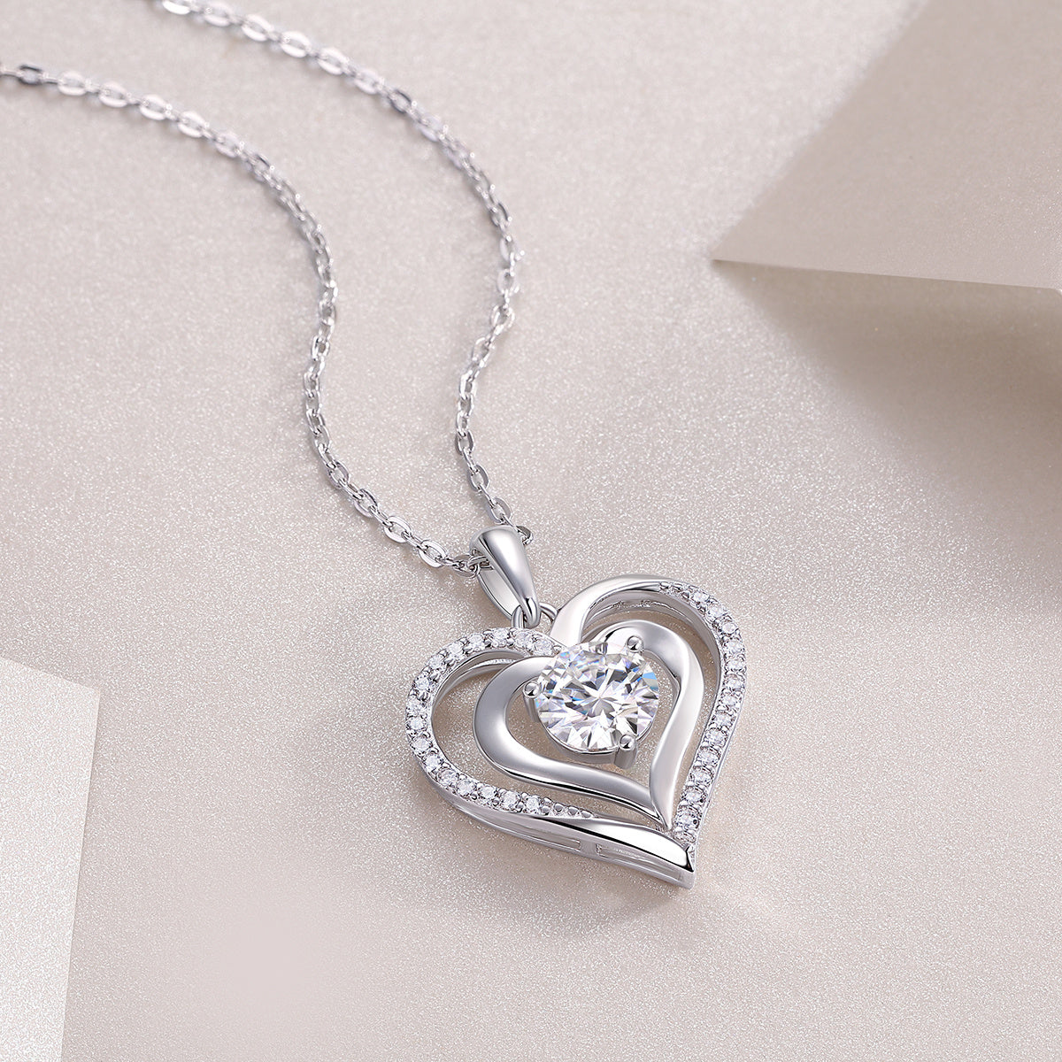 Heart To Heart Diamond Necklace Set