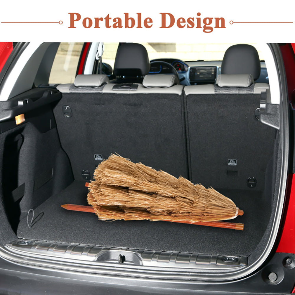 6,5 Fuß tragbarer, strohgedeckter Tiki-Strandschirm