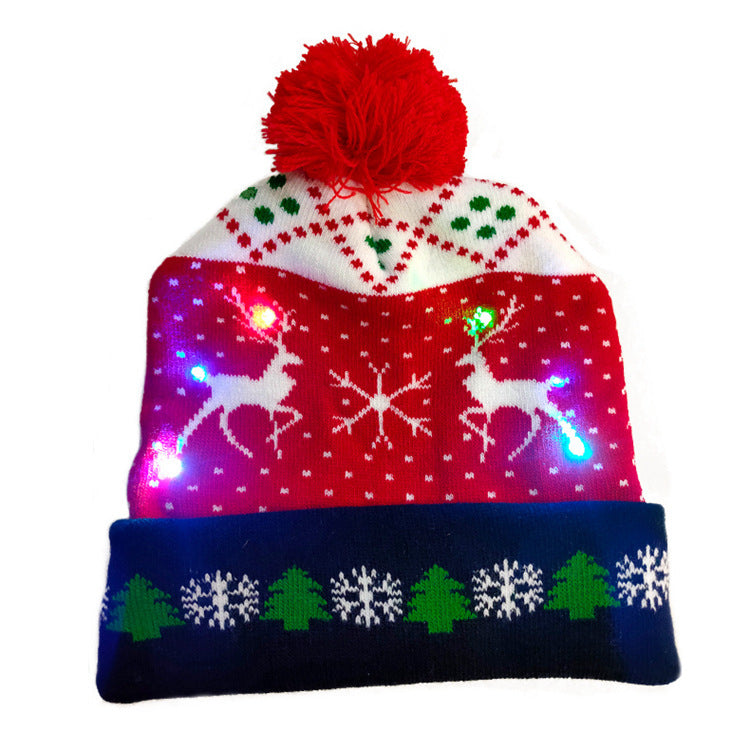 Weihnachtsmütze mit LED-Leuchtfunktion