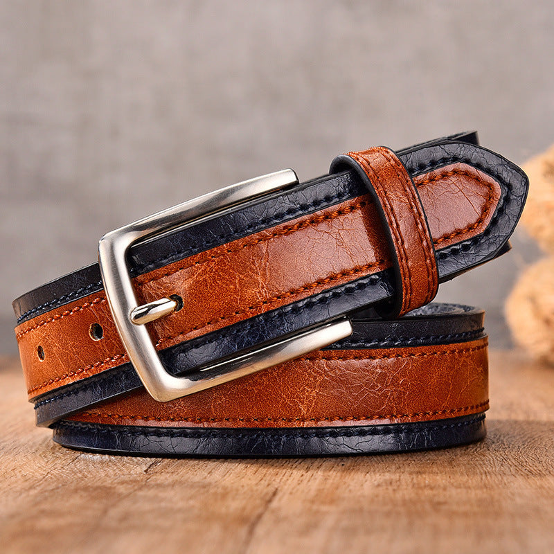 Color Match Casual Belt for Men