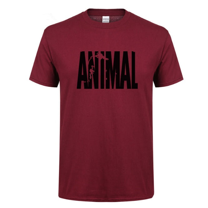 Men’s Summer Fitness Cotton Print Tee