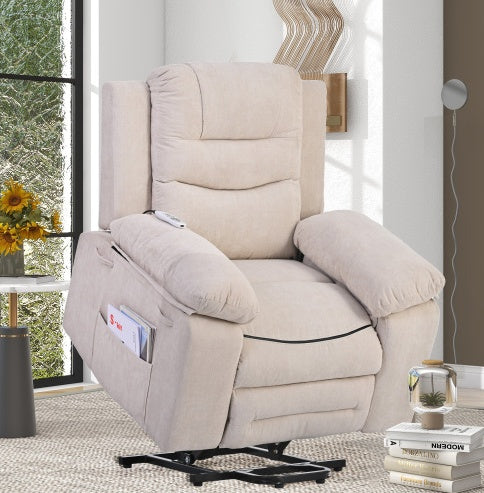 Power Lift Massage Recliner Chair Blue