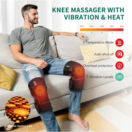 Heated Knee Massager Cordless Pad