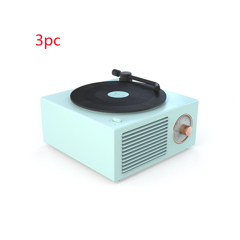 Mini haut-parleur phonographe Bluetooth rétro