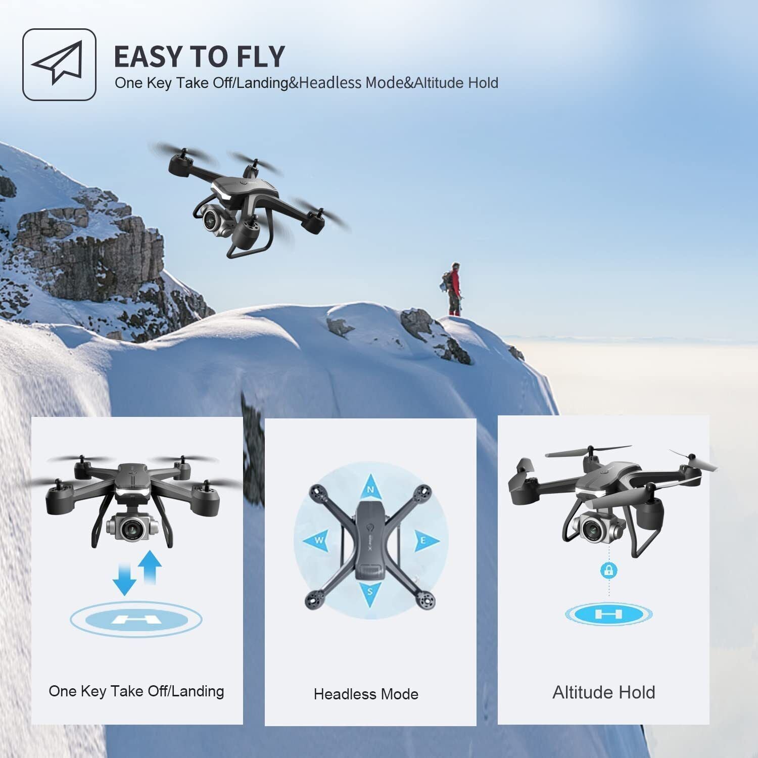 V14 Pro Drone 6K HD Dual Camera Wi-Fi FPV