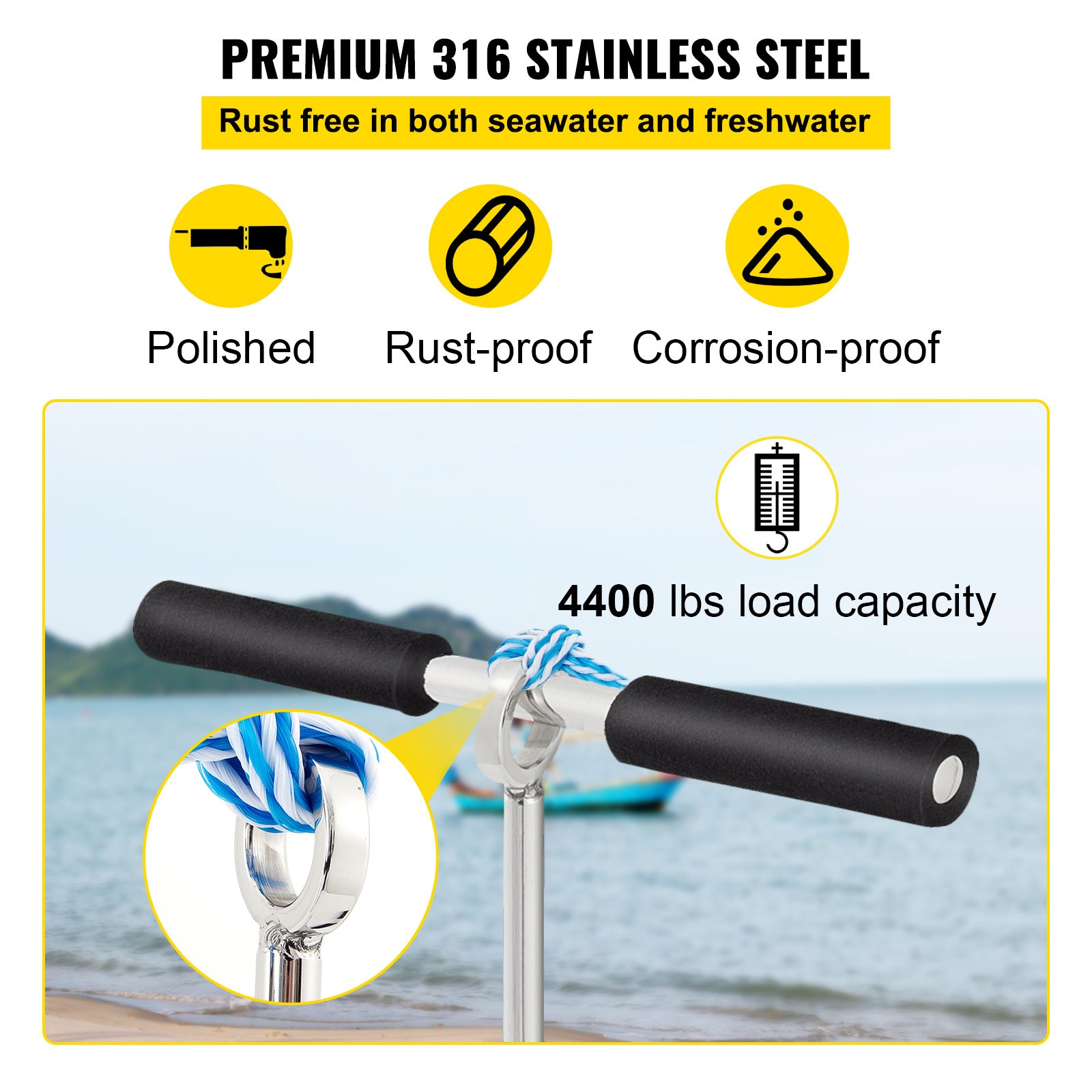 VEVOR Stainless Steel Sand Anchor Kit