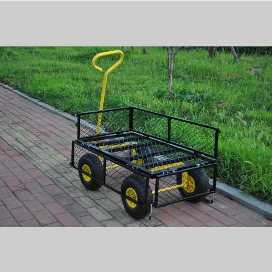 Carriage Steel Garden Cart w/ Swivel Handle