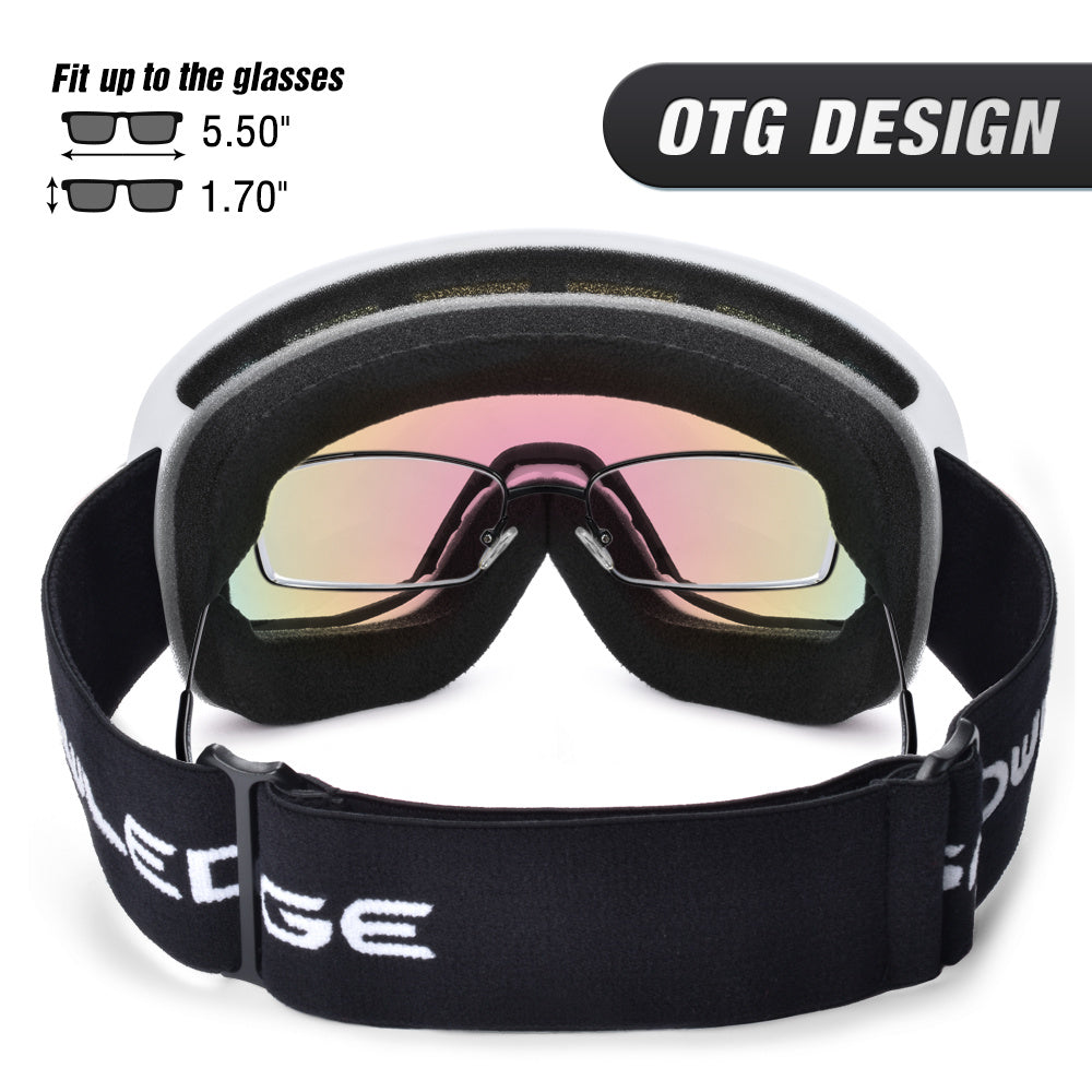 Lunettes de ski antibuée double couche