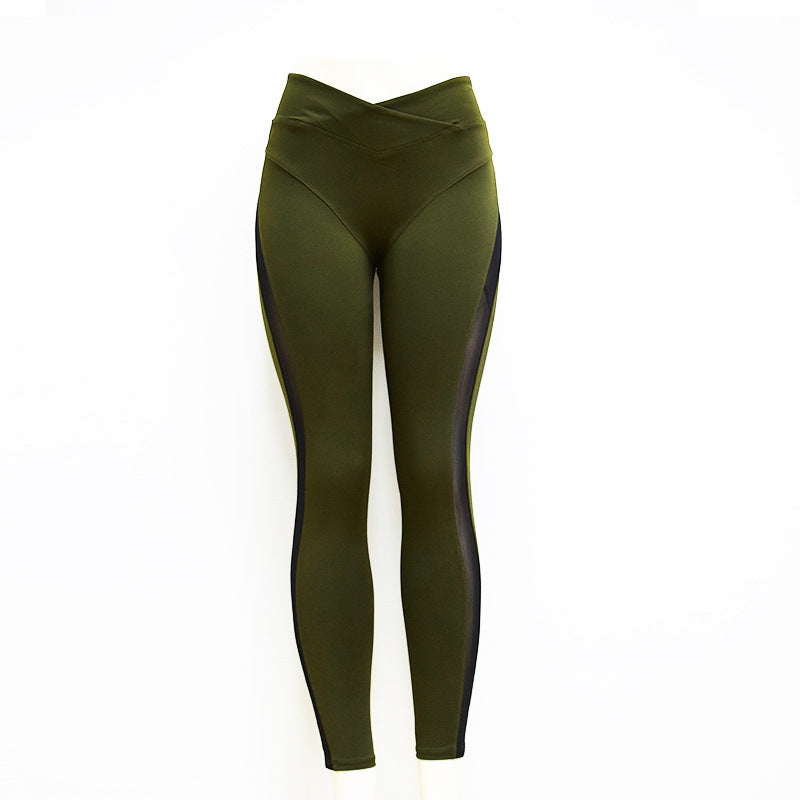 Elastische Yoga-Leggings mit hoher Taille für Damen