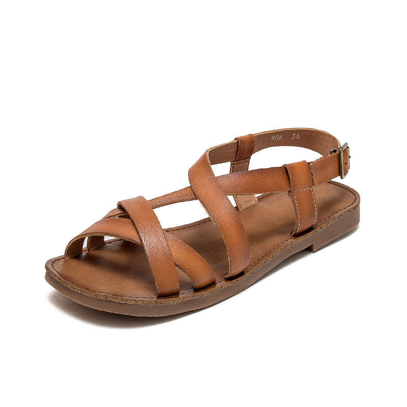 Retro Buckle Fashion Sandals for Women