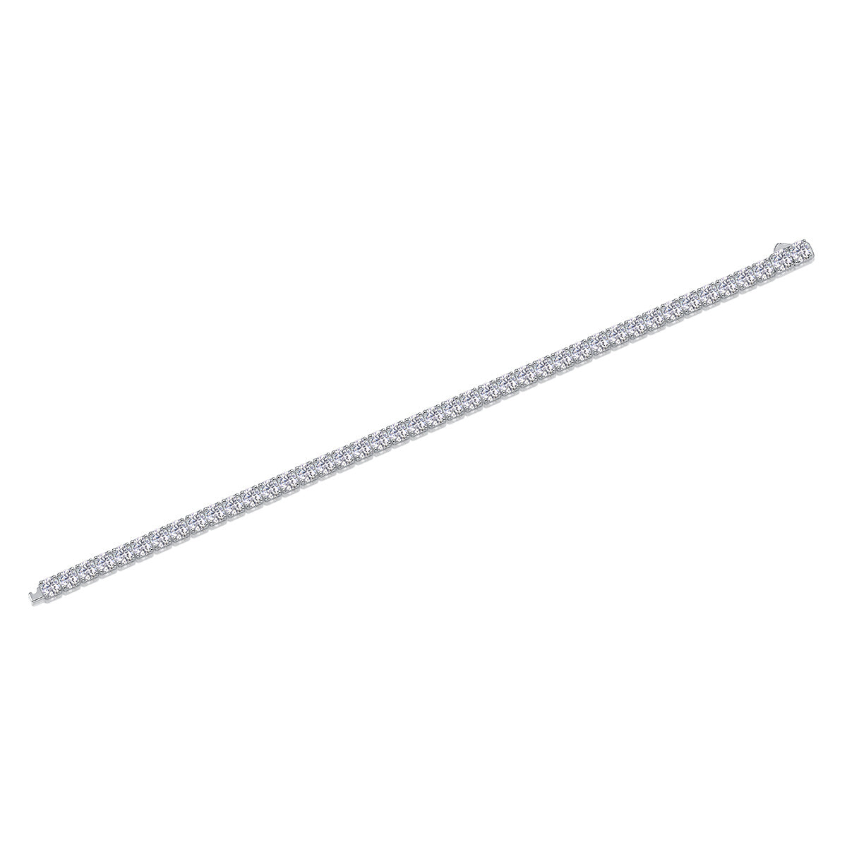 Gravitation Moissanit Silberarmband