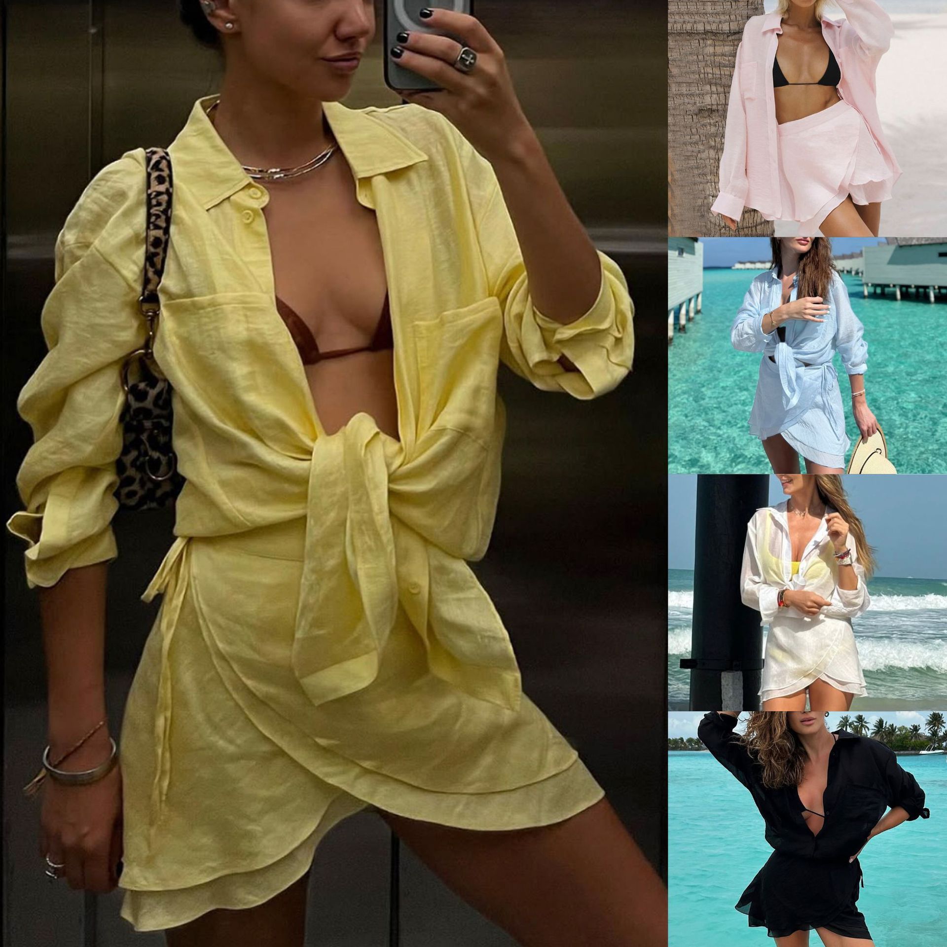 Urlaubs-Strand-Cover-Shirt-Set
