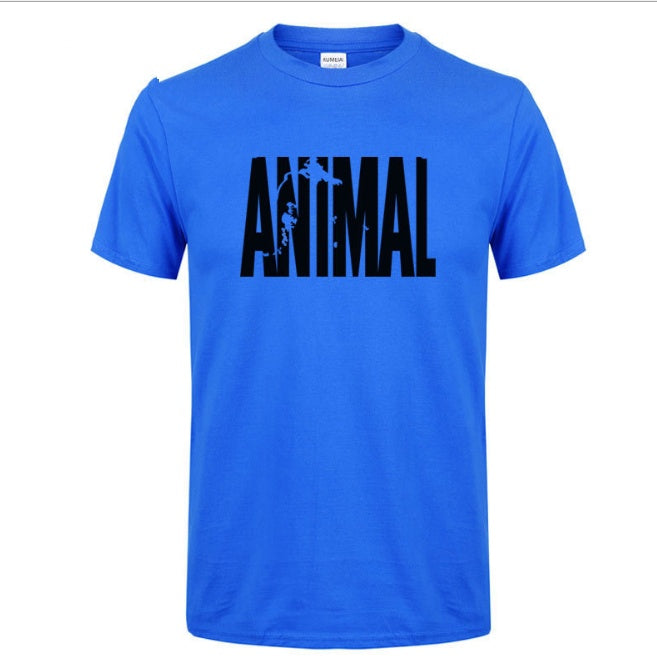 Men’s Summer Fitness Cotton Print Tee