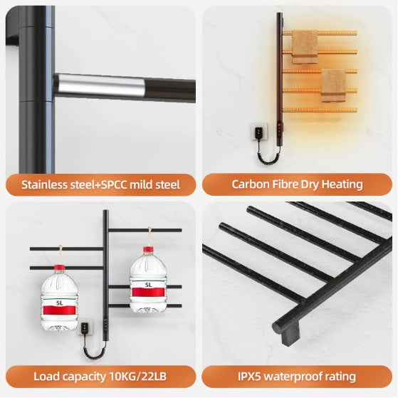 SIOYIE Elektrischer rotierender Handtuchwärmer