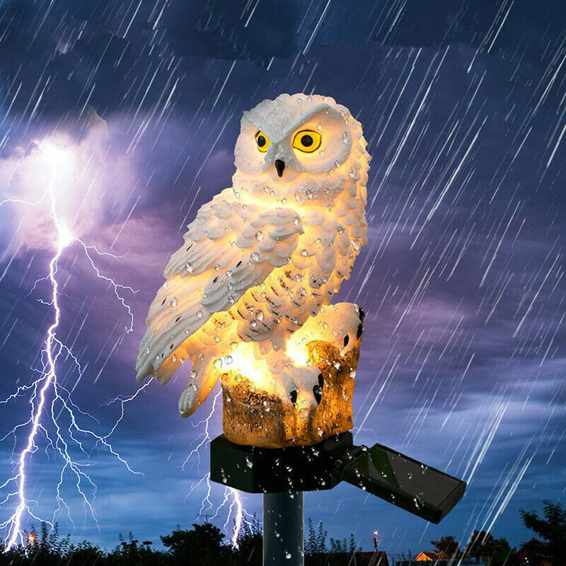 Solar LED Owl Parrot Garden Lawn Light