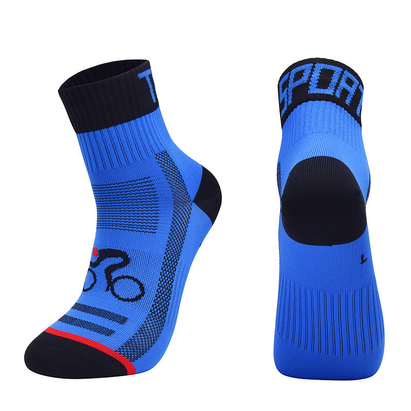 Sportliche Outdoor-Rad- und Laufsocken