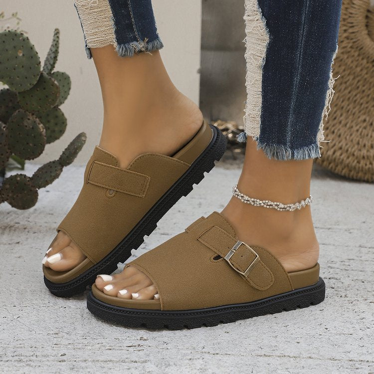 Women’s Summer Buckle Flats Sandals