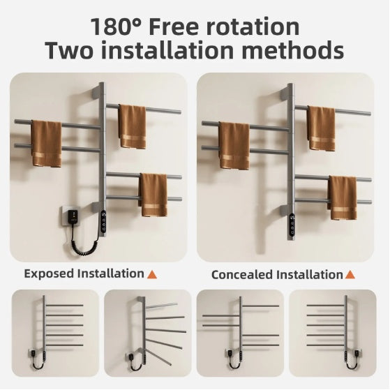 SIOYIE Elektrischer rotierender Handtuchwärmer