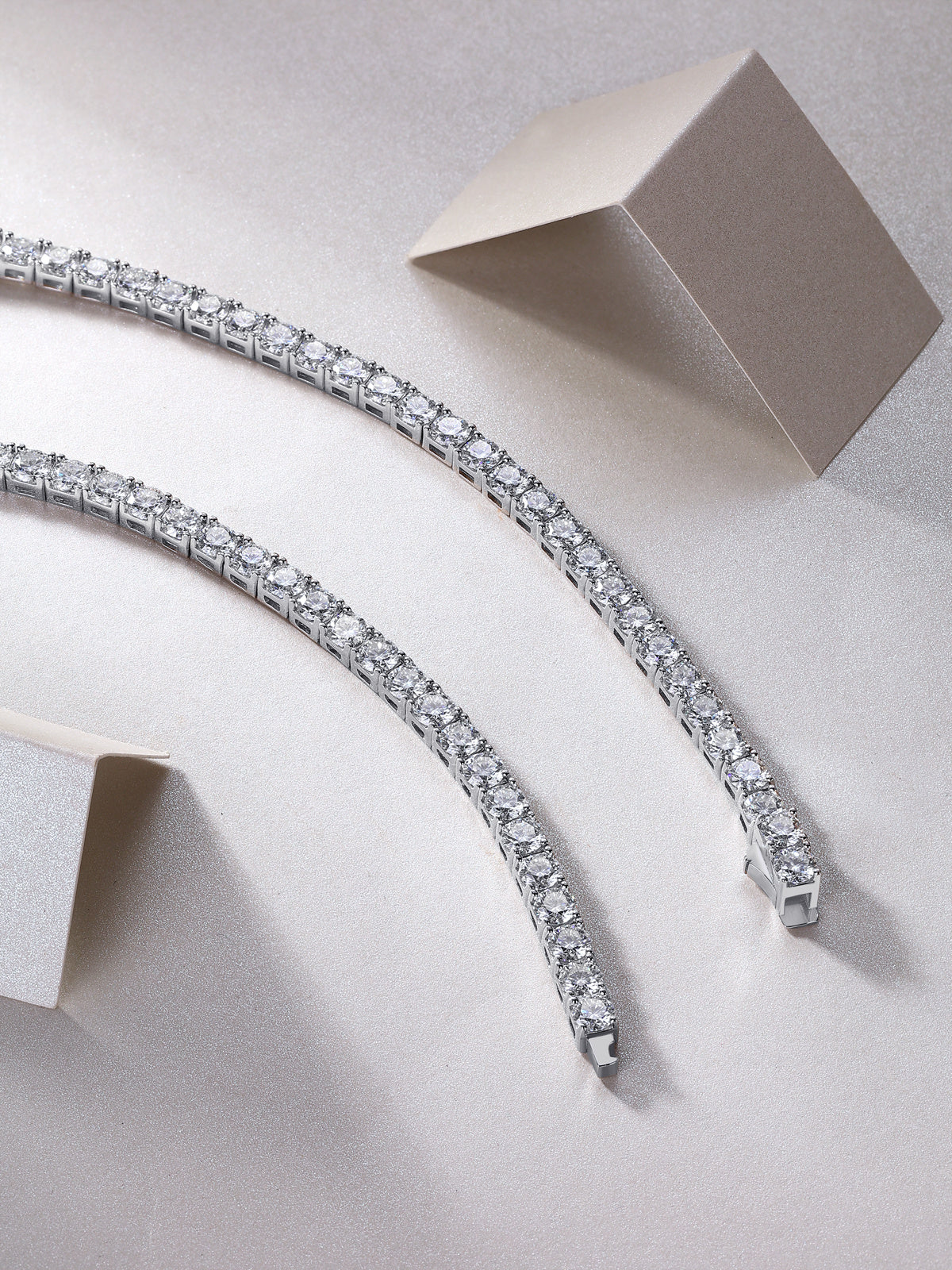 Luxe Mosan Diamond S925 Silver Necklace