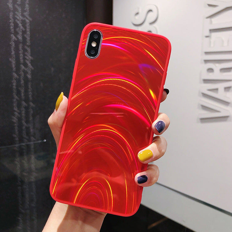 Coque de téléphone miroir arc-en-ciel