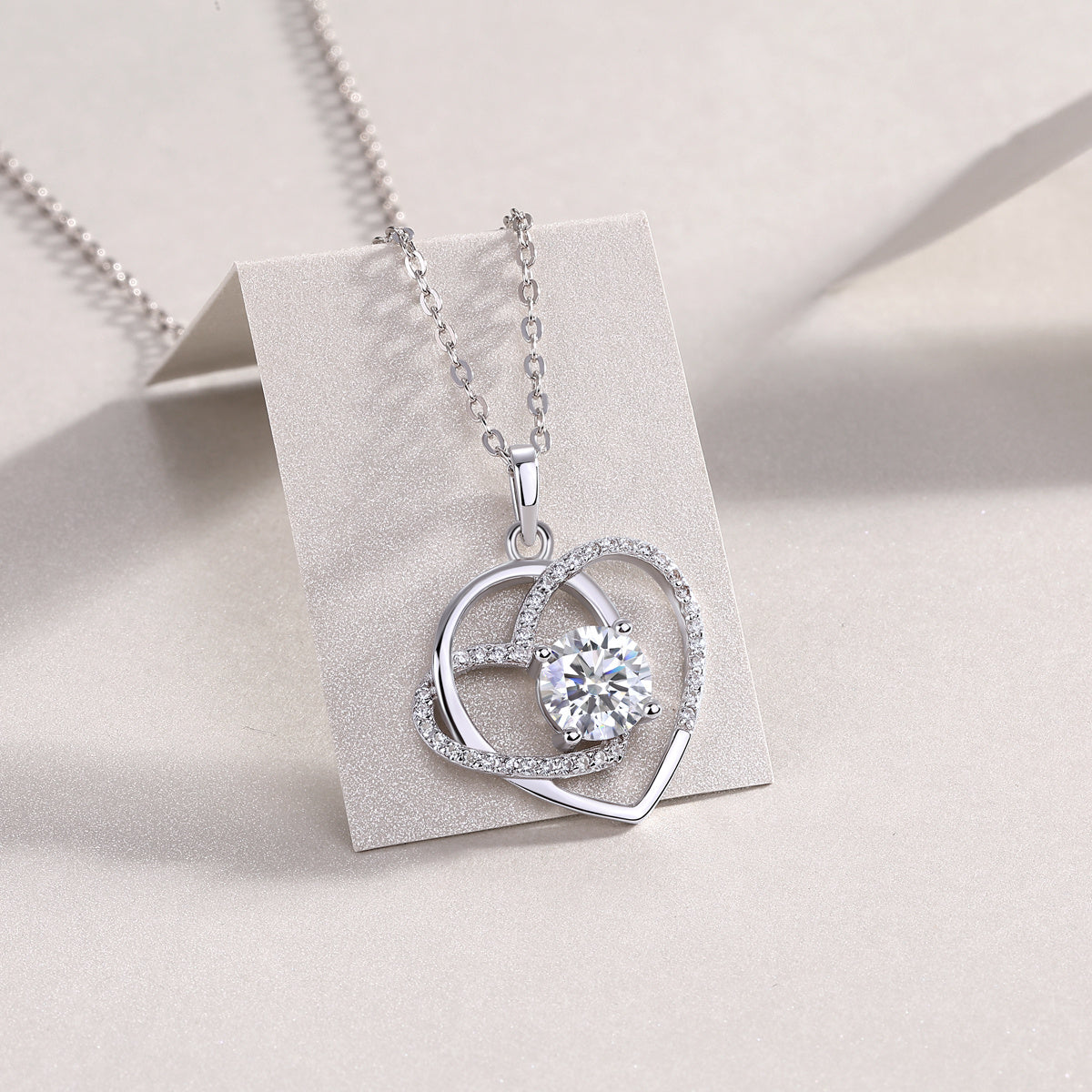 Heart To Heart Diamond Pendant Set