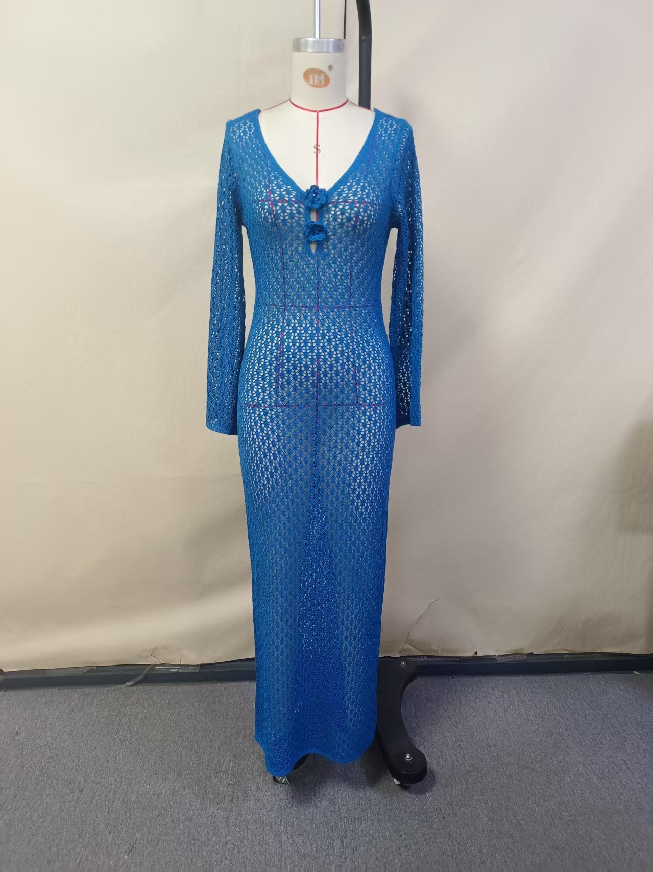 Knitted Floral Beach Skirt for Women