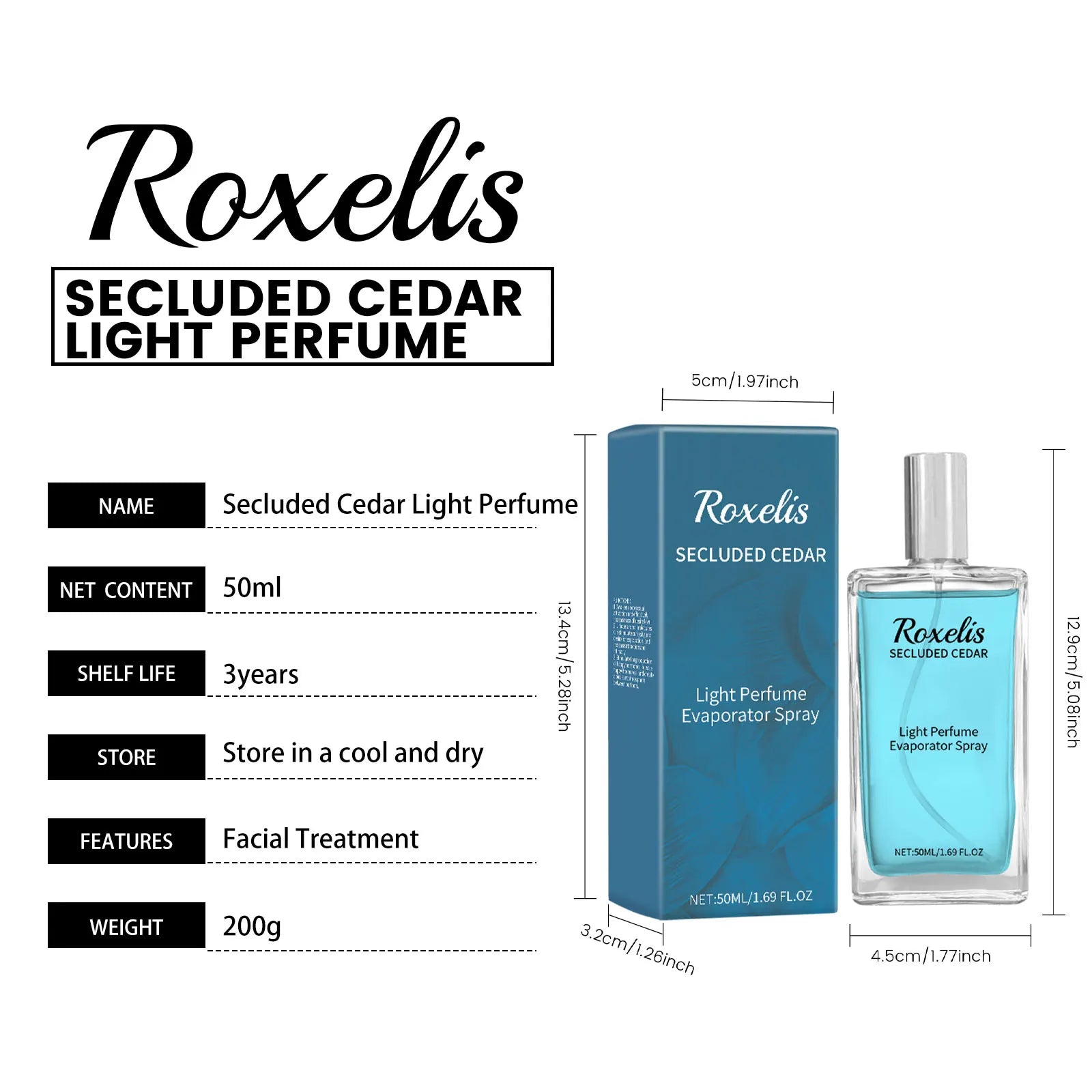 Roxelis Cedar Charm Perfume 50ml