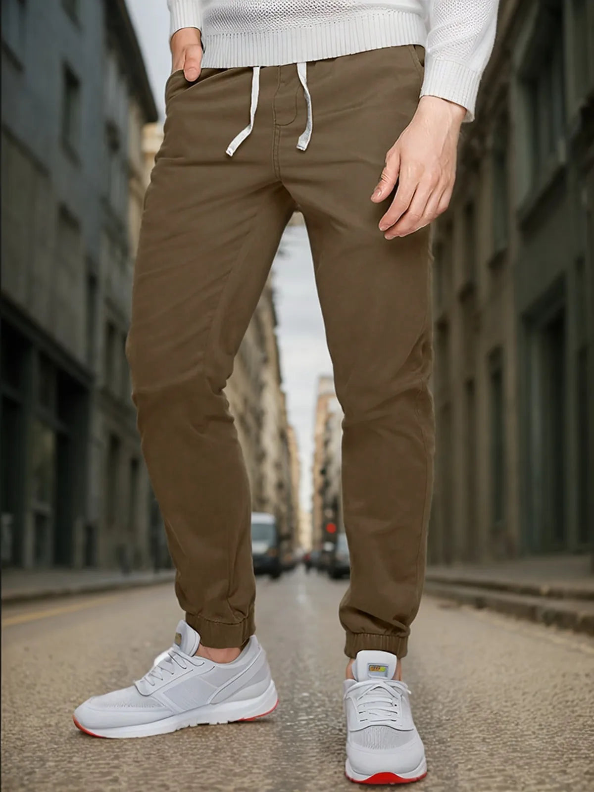 Jogginghose mit elastischem Bund und Kordelzug für Herren