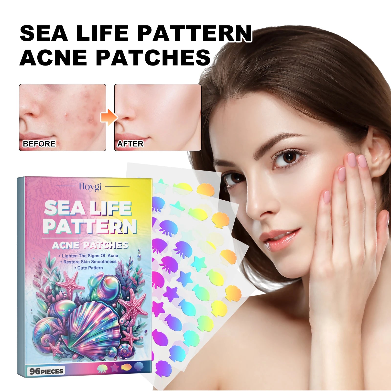 Hoygi Cute Color Acne Care Patches