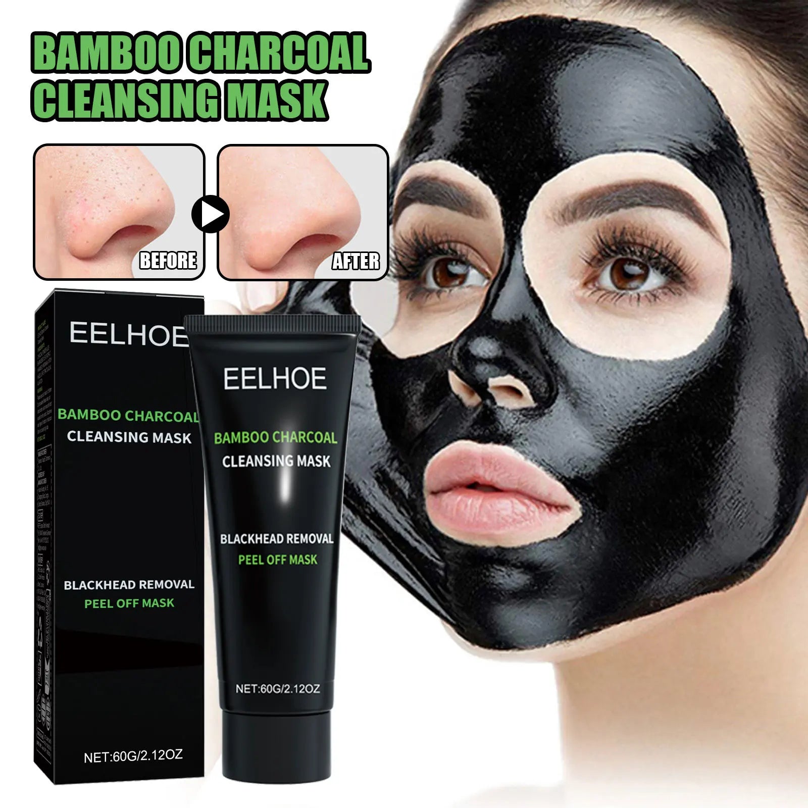 EELHOE Charcoal Blackhead Peel Mask