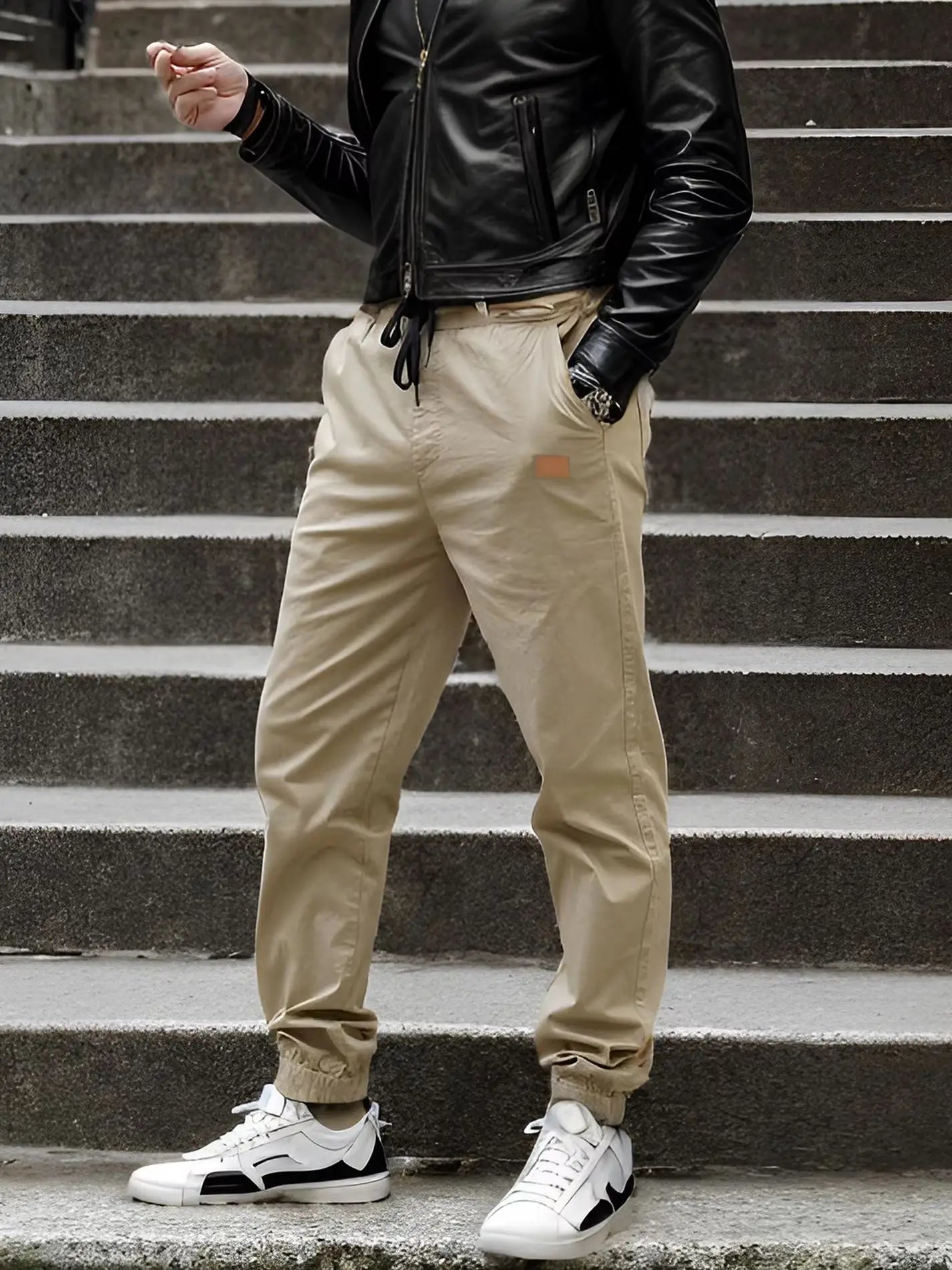 Herrenhose im Jogger-Stil mit Kordelzug